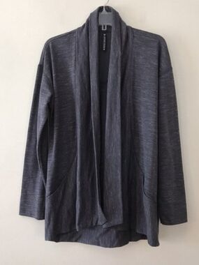 Kuhl Open-Front Shawl Collar Cardigan - Charcoal Gray